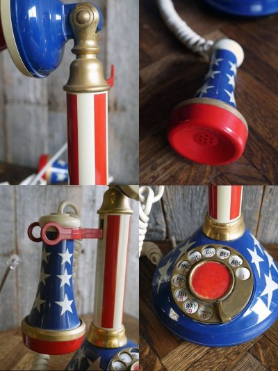 画像2: ビンテージ　星条旗　電話機 　