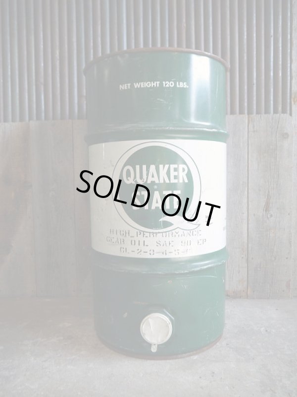 画像1: ビンテージ　QUAKER　STATE　OILドラム缶 (1)
