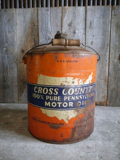 画像1: ビンテージ　CROSS　COUNTRY　OIL缶