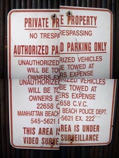 画像1: ビンテージ　PRIVATE　PROPERTY　サイン