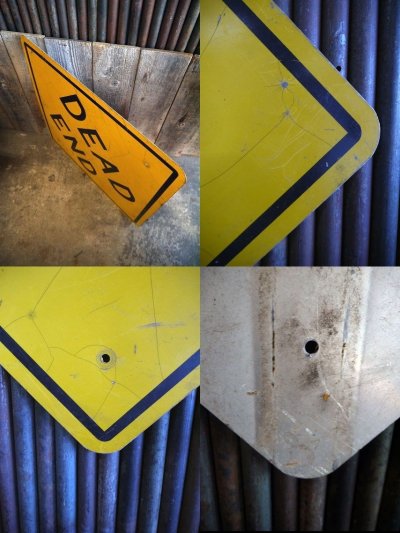 画像2: ビンテージ　DEAD　END　ロードサイン