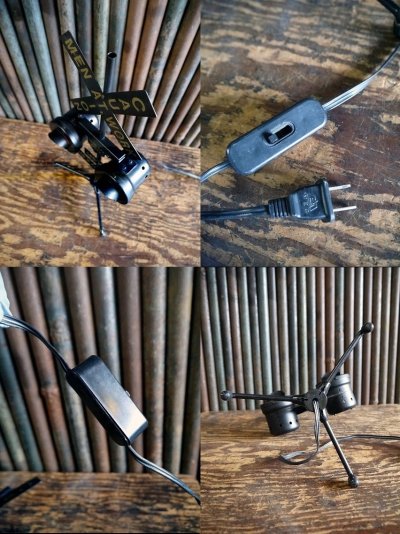 画像3: ビンテージ　CAUTION　MEN　AT　WORK　BAR　ランプ　