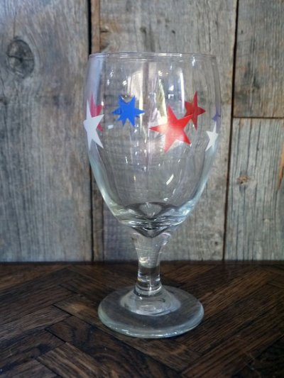 画像1: ビンテージ　STAR　デザイングラス