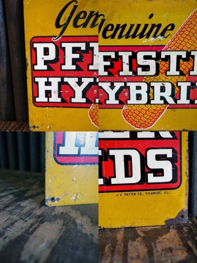 画像2: ビンテージ　PFISTER　HYBRIDS　メタル看板