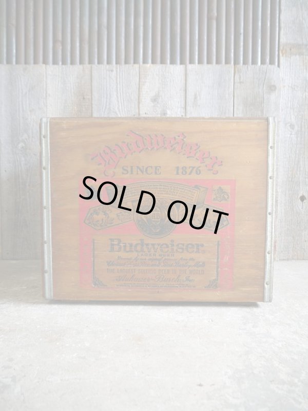画像1: ビンテージ　Budweiser　ウッドケース  (1)
