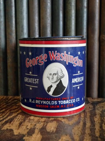 画像1: ビンテージ　George　Washington　TOBACCO缶　