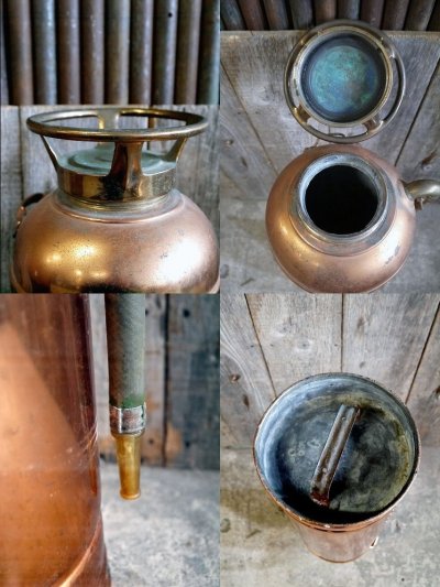 画像3: アンティーク　QUICK　AID　メタル消火器