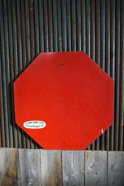 画像3: ビンテージ　STOP　ホーローロードサイン　B