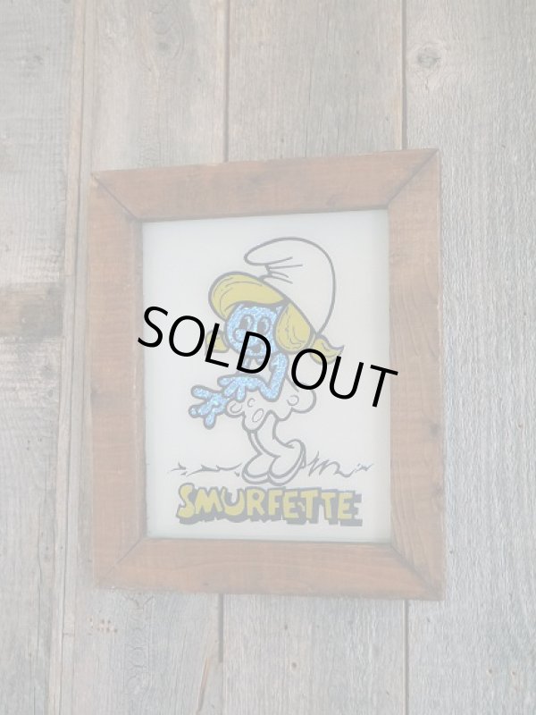 画像1: ビンテージ　SMURFETEE　壁掛け (1)
