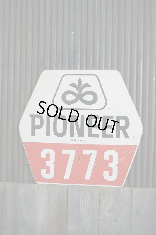 画像1: ビンテージ　PIONER　BRAND　看板 (1)