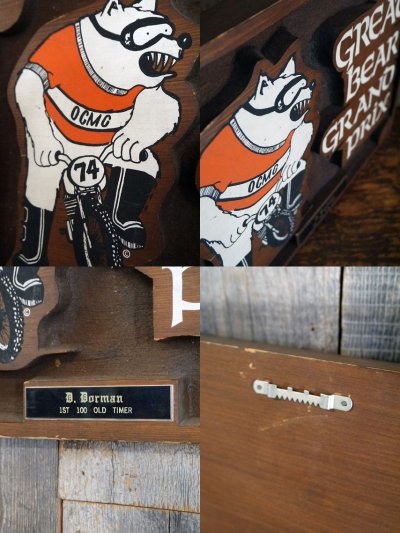画像2: ビンテージ　GREAC　BEAR　GRANDPRIX　ウッドサイン