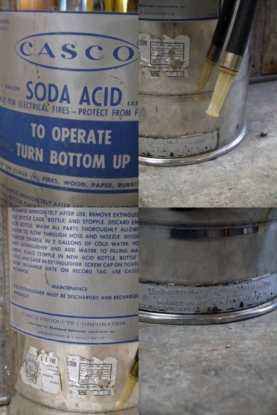 画像2: ビンテージ　CASCO　メタル消火器