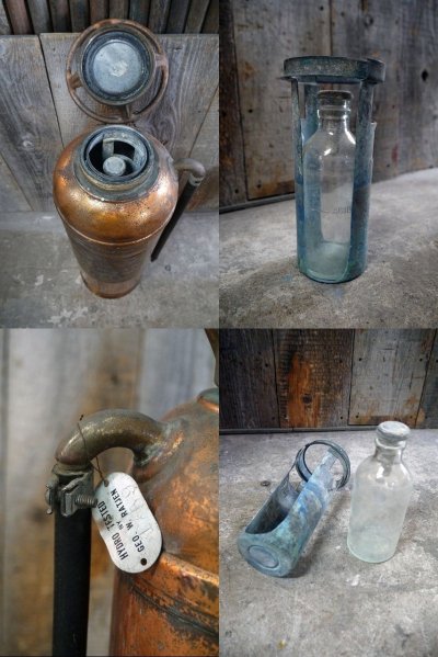 画像3: アンティーク　RED　STAR　メタル消火器