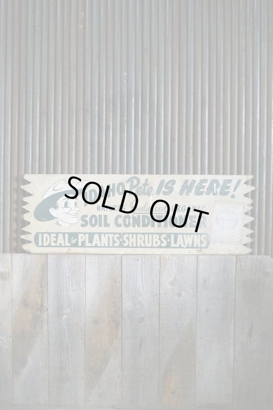 画像1: ビンテージ　IDAH　PEAT　看板 (1)