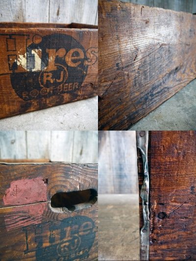 画像2: ビンテージ　Hires　ROOT　BEER　ウッドボックス　