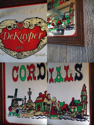 画像1: ビンテージ Dekuyer CORDIALS パブミラー