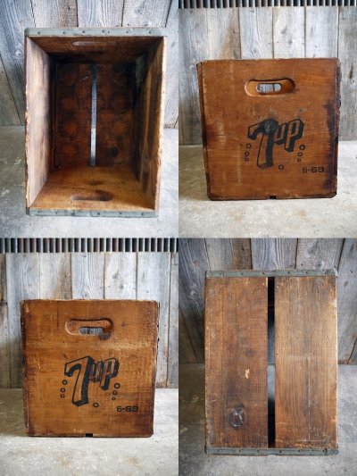 画像3: ビンテージ　７up　ウッドボックス　C