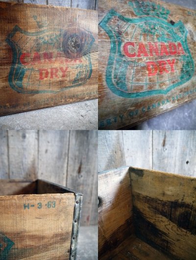 画像2: ビンテージ　CANADA　DRY　ウッドボックス　A