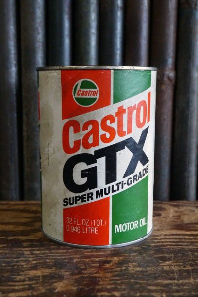 画像1: ビンテージ　Castrol　GTX　MOTOR　OIL缶