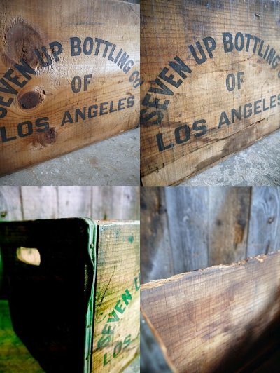 画像2: ビンテージ　７up　ウッドボックス　C