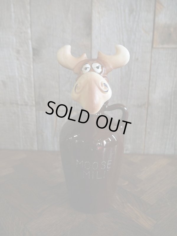 画像1: ビンテージ　MOOSE　MILK　ボトルデキャンタ (1)