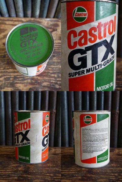 画像2: ビンテージ　Castrol　GTX　MOTOR　OIL缶