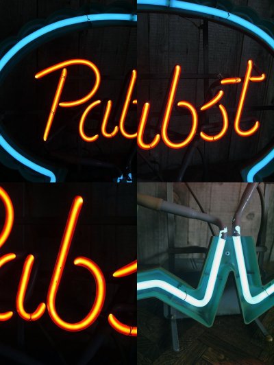 画像1: ビンテージ Pabst ネオンサイン