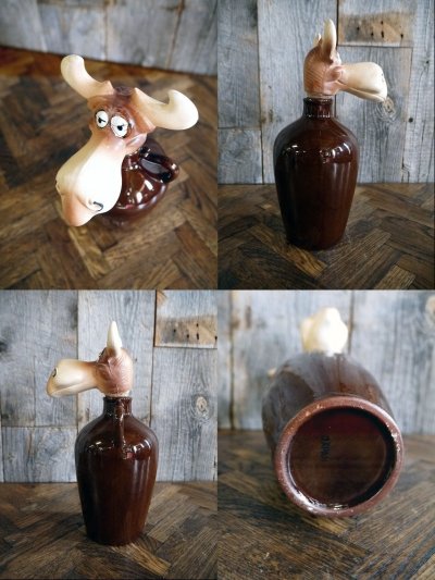 画像3: ビンテージ　MOOSE　MILK　ボトルデキャンタ