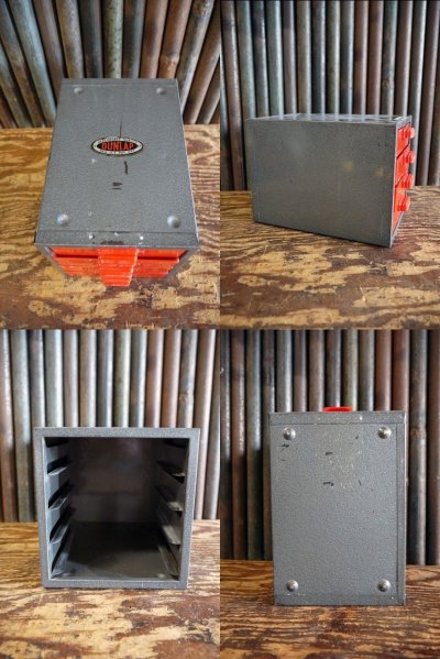 画像3: ビンテージ　DANLAP　ミニメタルパーツキャビネット　