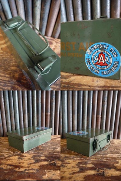 画像2: ビンテージ　BELLSYSTEM　FIRST　AID　メタルケース