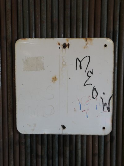 画像3: ビンテージ　TWO-AWAY　NO　STOPPING　ホーローロードサイン　