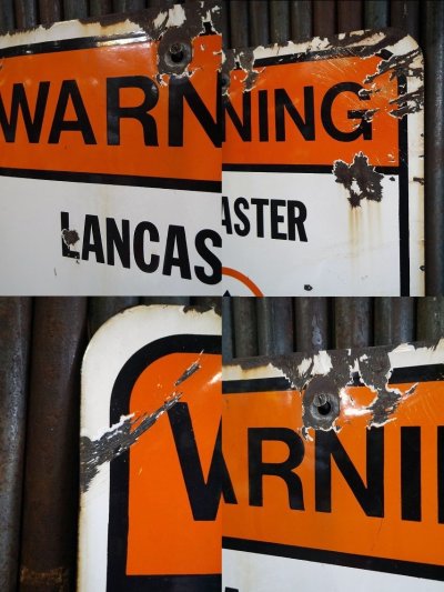 画像1: ビンテージ　WARNINNG　NEIGHBORHOOD　WACTH　ホーローサイン