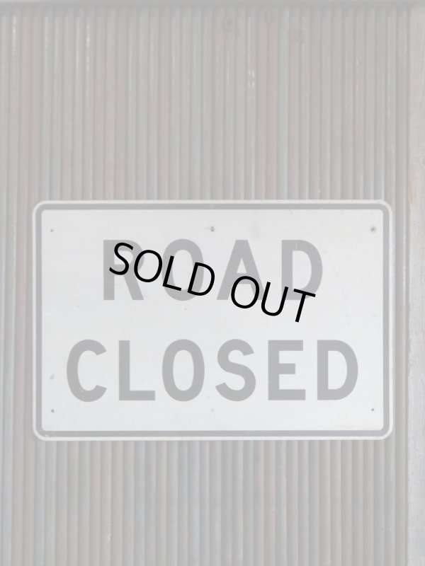 画像1: ビンテージ　ROAD　CLOSED　大型ロードサイン　 (1)