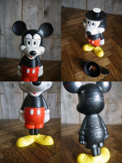 画像2: ビンテージ MICKEY MOUSE Bubble Bath Bottle ソーキ―人形 A