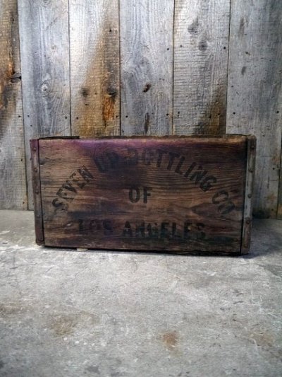 画像1: ビンテージ　７up　ウッドボックス　