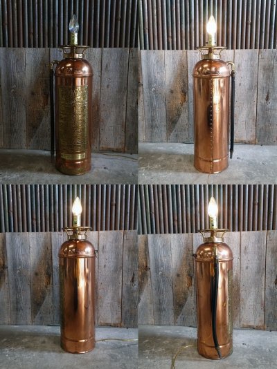 画像1: アンティーク Fast Forme 消火器ランプ