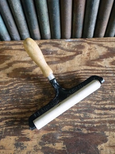 画像1: アンティーク　B&J HAND PRINTING PRESS 　ローラー