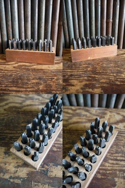 画像2: ビンテージ　STEEL　LETTERS　STAMPS　セット　C