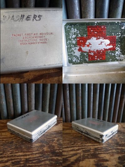 画像3: ビンテージ　PACKET　FIRST　AID　メタルケース　B
