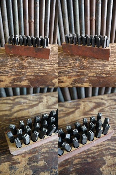 画像2: ビンテージ　STEEL　LETTERS　STAMPS　セット　B