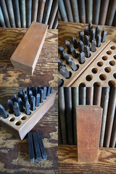 画像3: ビンテージ　STEEL　LETTERS　STAMPS　セット　C