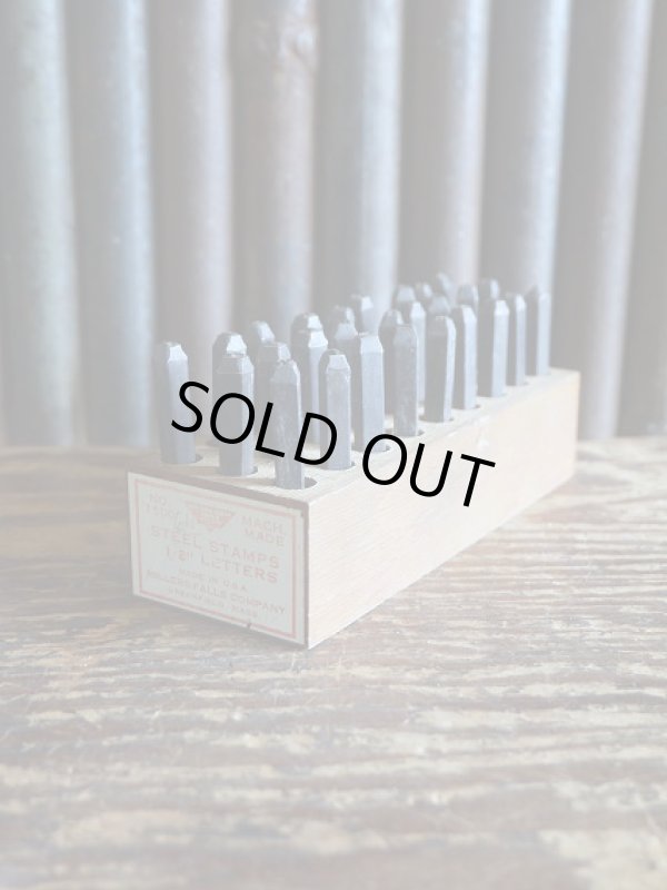 画像1: ビンテージ　STEEL　LETTERS　STAMPS　セット　A (1)