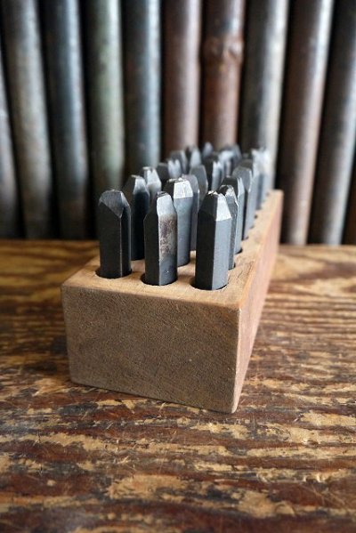 画像1: ビンテージ　STEEL　LETTERS　STAMPS　セット　C