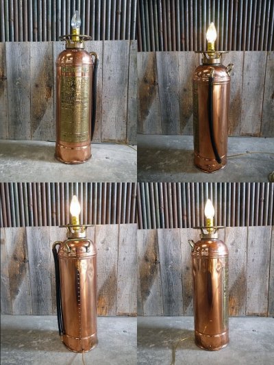 画像1: アンティーク　THE　BUFFALO　消火器ランプ