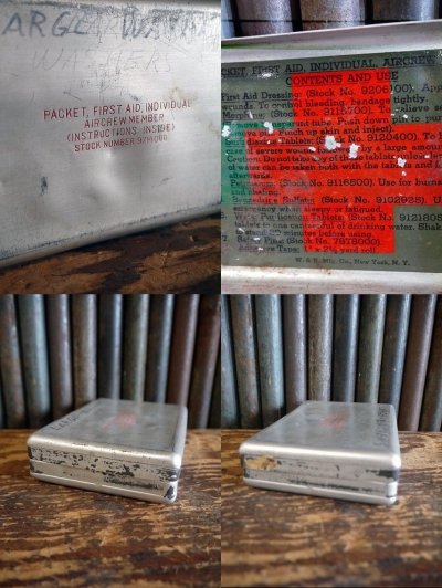 画像3: ビンテージ　PACKET　FIRST　AID　メタルケース　