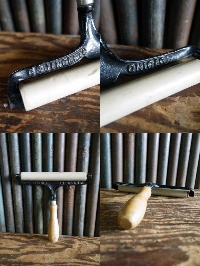 画像3: アンティーク　B&J HAND PRINTING PRESS 　ローラー