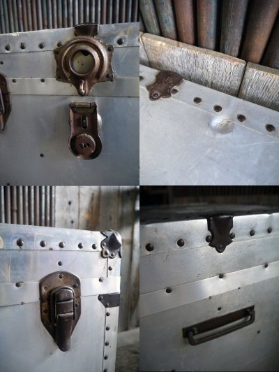 画像2: ビンテージ　USA　アルミ大型トランクケース　