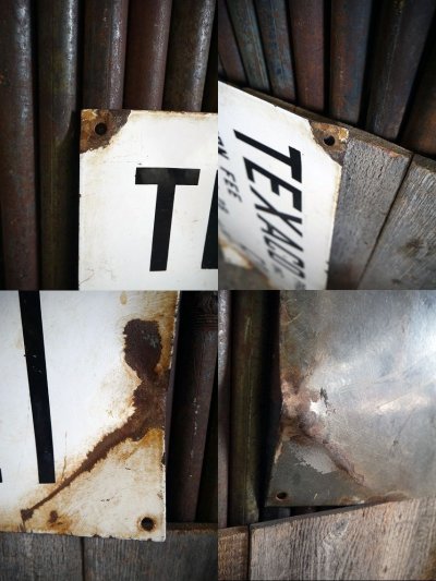 画像2: ビンテージ 　TEXACO　PRODUCING　ホーローサイン　