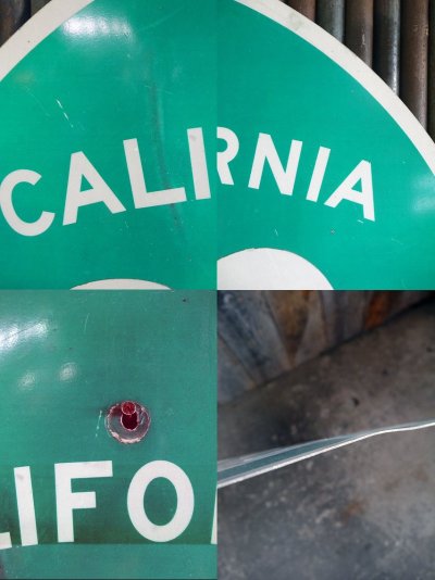 画像1: ビンテージ　CALIFORNIA　２３　ロードサイン　