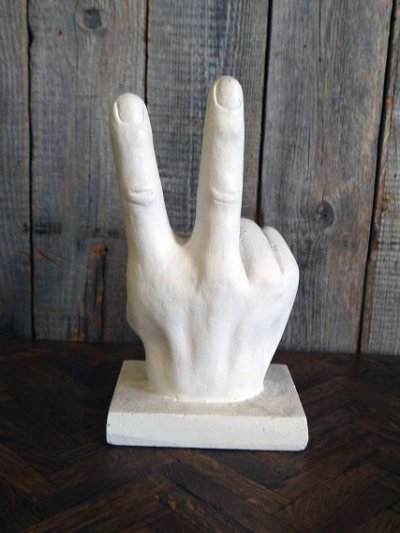 画像1: ビンテージ　PEACE　HAND　オブジェ　